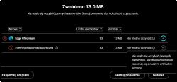Komunikat CCleaner: nie udało się oczyścić pamięci podręcznej Edge Chromium