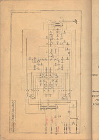 Schemat wzmacniacza WAM-100 z lat 76-79 na tranzystorach KD