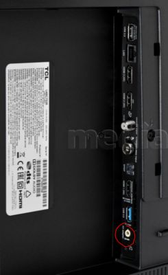 TCL 55C7026 Brak dźwięku, gniazdo aux wpadło do środka