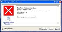 HP F370 - Komunikat "Problem z kasetą drukującą", drukarka nie drukuje HP F370 - Komunikat "Problem z kasetą drukującą", drukarka nie drukuje