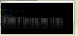 Terminal screen with InverterBroker running and PV data displayed.