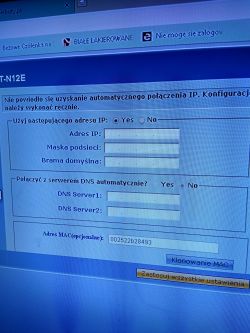 Błąd logowania do Asus rt-n12e: Ta witryna jest nieosiągalna