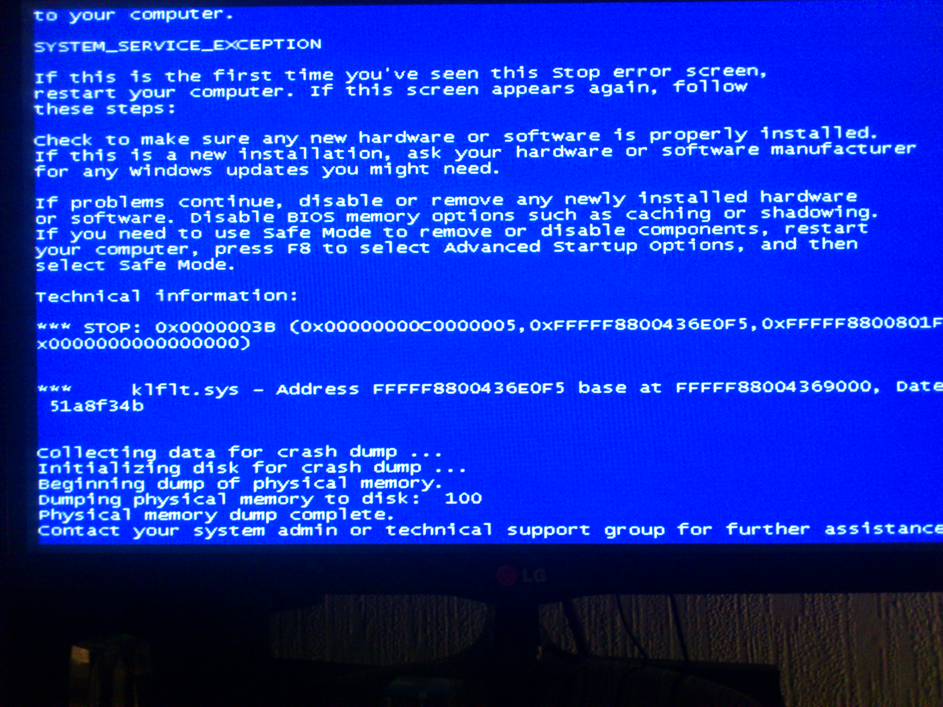 Asus P5b C2d E4400 Geforce Gts 450 Kolejny Blue Screen