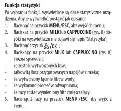 De'Longhi ECAM2846 - jak sprawdzić licznik kaw i wejść w menu serwisowe?