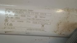 Tabliczka znamionowa pralki Siemens WS10X362PL z danymi technicznymi