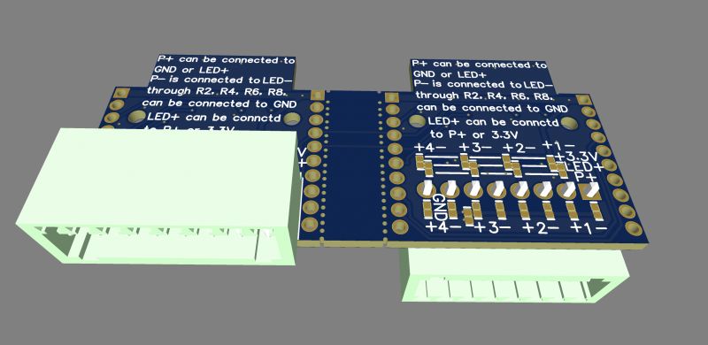Kikimo INLV1 board with visible plug connectors and PCB markings.