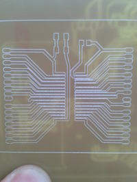 Frezarka PCB - Przesunięcie frezowania w połowie płytki, Mach3, Eagle, silniki 2A