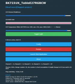 [BK7231T] My HTTP server, configurator, MQTT support from Home Assistant
