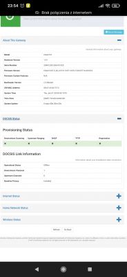 Problem with play desktop internet - Technicolor CGA2121 modem