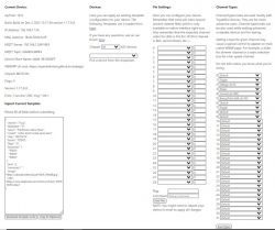 Screenshot of the device configuration interface in OBK software.