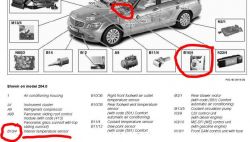 Mercedes W212 - wo ist der interne Temperatursensor?
