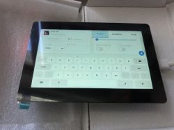 Waveshare ESP32-S3-Touch-LCD-5 Display Running LVGL Demo Waveshare ESP32-S3-Touch-LCD-5 showing LVGL v8 demo with an on-screen touch keyboard.