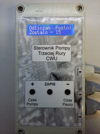 Sterownik pompy CWU - trzeciej rury. Sterownik pompy CWU - trzeciej rury.