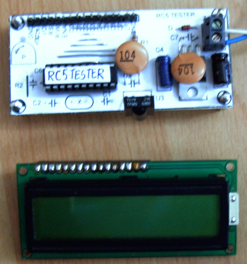 Tester wszystkich rodzajów pilotów RC5 Tester wszystkich rodzajów pilotów RC5