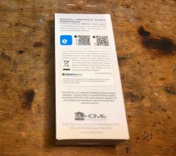 Packaging of WiFi EL Home WS-05H1 Controller Packaging of the WiFi EL Home WS-05H1 device with instructions.