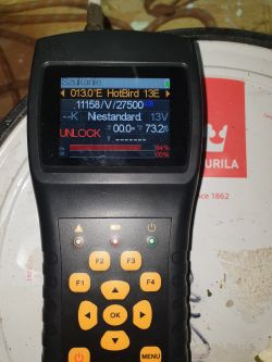 Jakość zero siła 80 przy idealnie ustawionym azymucie wedlug SatFinder