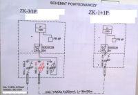 Schemat podłączenia rozdzielnicy budowlanej z przełącznikiem LOP Schemat podłączenia rozdzielnicy budowlanej z przełącznikiem LOP