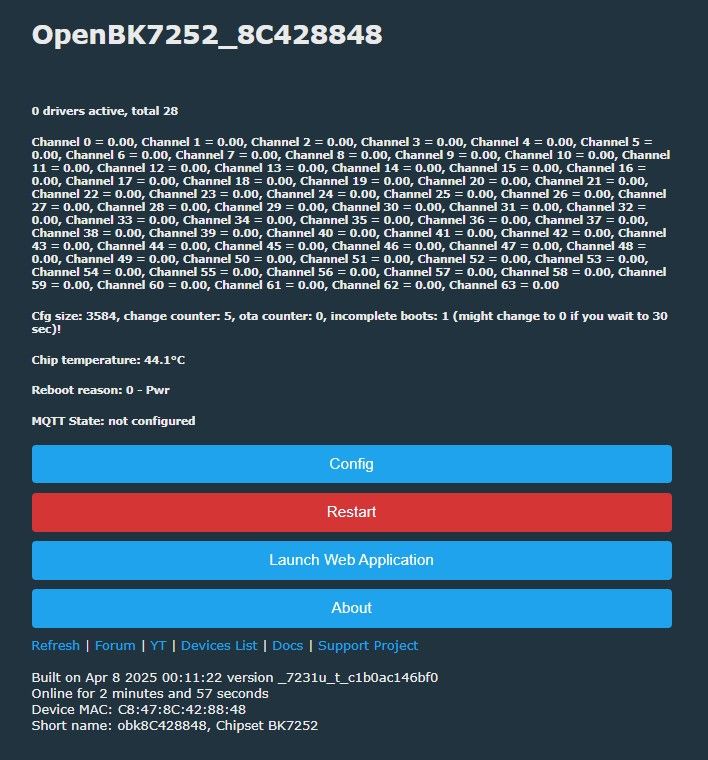 Naxclow A11 BK7252UQN48 Camera Boot Logs, Firmware Backup, Photos, OpenBK7252 (A9_B V2.7_240426) Naxclow A11 BK7252UQN48 Camera Boot Logs, Firmware Backup, Photos, OpenBK7252 (A9_B V2.7_240426)