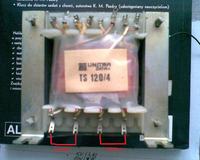 Gdzie przyłożyć 230V do transformatora TS120/4 ? Gdzie przyłożyć 230V do transformatora TS120/4 ?