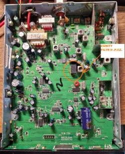 Radio CB Maxon CM70 - ciągły RX i szum, nie działa regulacja blokady szumów