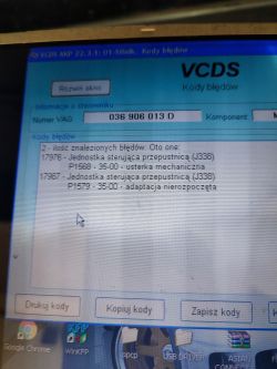 Golf V 1.6 FSI 2006r - falujące obroty, błędy P0221 i P1579, adaptacja przepustnicy