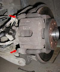 peugeot 307,1.6,2001r - Szybkie scieranie się jednego klocka hamulcowego