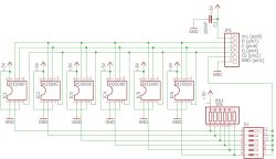 Jak zrobić układ na PCB do przełączania 6 pamięci M35080 przyciskami?