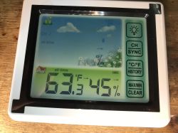 Stacja pogodowa (temperatura+wilgotność) RF z trzema czujnikami - EN8822-D