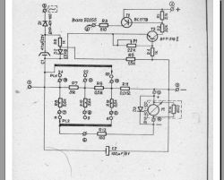 Fragment schematu elektronicznego z różnymi komponentami