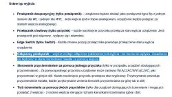 Zrzut ekranu instrukcji dotyczącej ustawienia typu wyjścia dla przekaźnika.