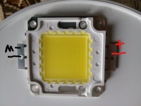 Checking Diode 50W COB LED Functionality: Testing Polarity & Ensuring Proper Soldering