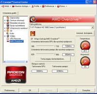 Shappire HD3850 Ultimate - Podkręcanie powyżej maksymalnych wartości w CCC.