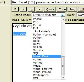 Excel [VB] - MsgBox przy większej wartości w kolumnie E niż D