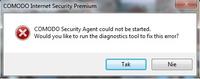 Comodo Internet Security Premium: Security Agent Not Starting & Diagnostic Tool Error Comodo Internet Security Premium: Security Agent Not Starting & Diagnostic Tool Error