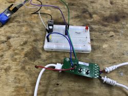 LED Assembly Kit on a Breadboard Electronic assembly kit on a breadboard.