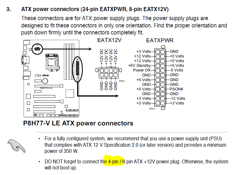 Asus p8h77 v схема подключения