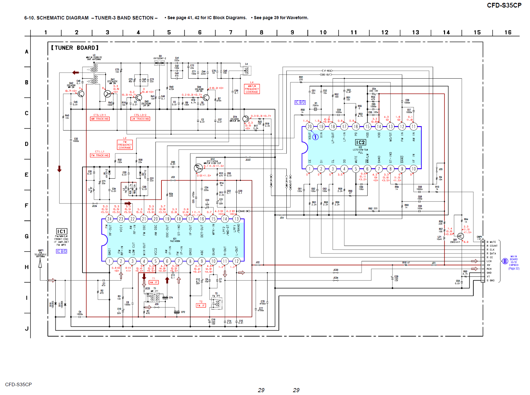 Схема sony cfd v10