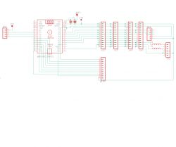 Schemat miksera cyfrowego opartego na Arduino Nano z różnymi połączeniami