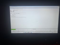 Ekran laptopa pokazujący raport błędów INPE dla BMW E39.