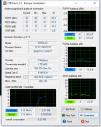 LTE T-Mobile: Huawei B315s-22 Router & 15dBi MIMO Antenna - Speed Comparison 800MHz vs 1800MHz