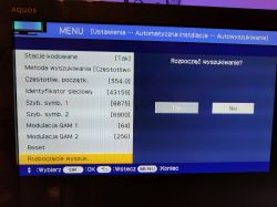 UPC konfiguracja DTV TV Sharp LC-40LE705E - Konfiguracja TV pod kątem DVB-C UPC