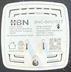 HBN BNC-60/U152T Plug HBN wall plug with technical information