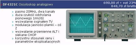 Nowy Oscyloskop Analogowy - Elektroda.pl