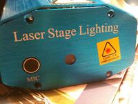 Laser Mini Stage Lighting - świeci tylko na czerwono, brak zielonego światła