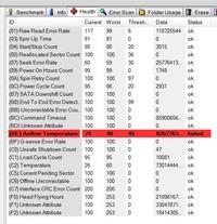 Seagate - Scan z programu Hd tune, dysk Seagate ,czy wszystko OK?