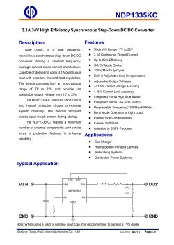 NDP1335KC Technical Specification Technical specification of the NDP1335KC chip.