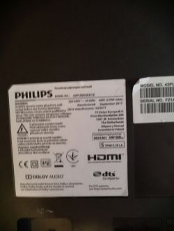 Philips 43PUS6262 - Uszkodzone rezystory drivera matrycy