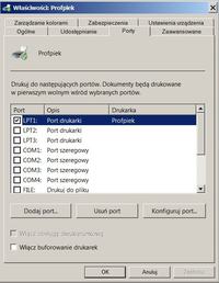 Drukarka igłowa na Windows 7 - problem z wydrukiem przez port LPT1
