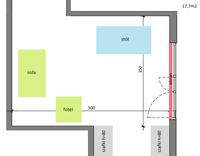 Pokój 18m2 - rozmieszczenie kolumn z kina domowego