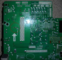Blaupunkt 40" model: 40/133I-WB-5B-F - kondensatory w sekcji zasilania